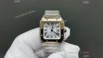 Cartier Santos WSSA0082 27*34*7mm Swiss Quartz Movement TT YG Case Watch